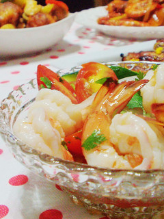 生菜果醋涼拌蝦 的食譜成品照片