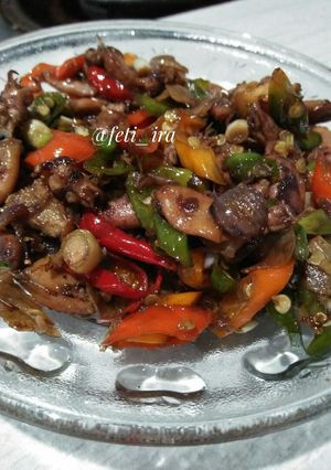 Foto resep Cumi asin sambel matah