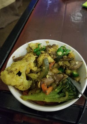 A picture of Veggie curry.