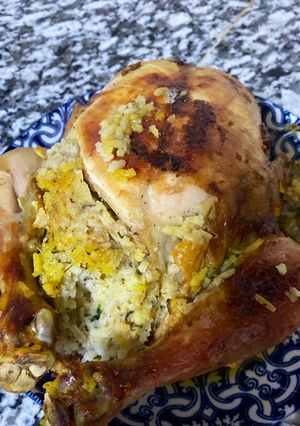 صورة لوصفة دجاج محمر بالأرز