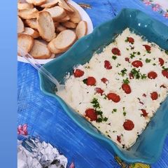 A picture of Warm Goat cheese and Tomato Dip.