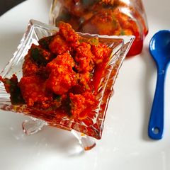 Mango pickle A picture of Mango pickle.