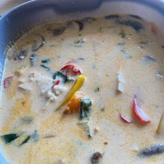 A picture of Tom kha kai.