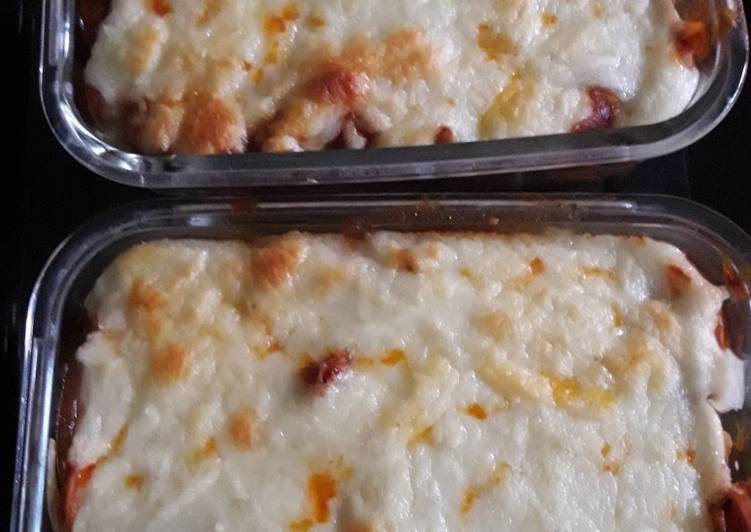 Resep Kentang Bolognese Mozarella, Lezat