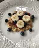 Panqueques de avena, manzana y banana 🍎🍌
