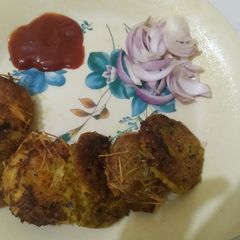 A picture of Chane ke Kabab and aloo ke kabab.