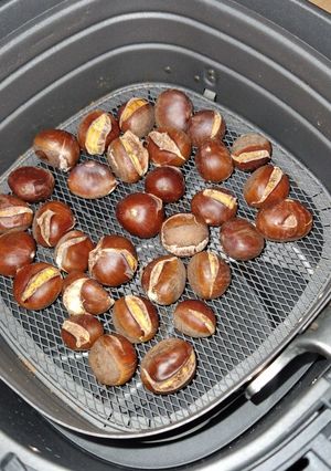 Une photo de Marrons grillés à l'air fryer
