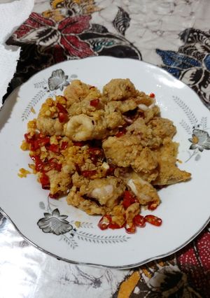 Foto resep Cumi tepung lada garam