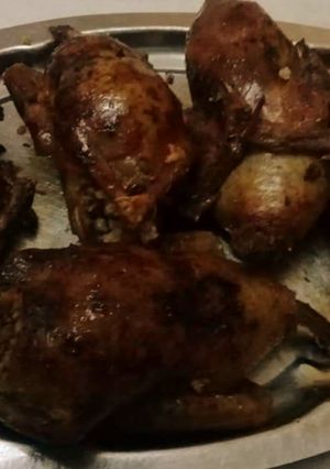 صورة لوصفة حمام محشي بالفريك بالفرن 😋