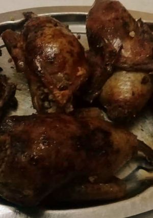 صورة لوصفة حمام محشي بالفريك بالفرن 😋