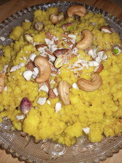 A picture of Egg Halwa.
