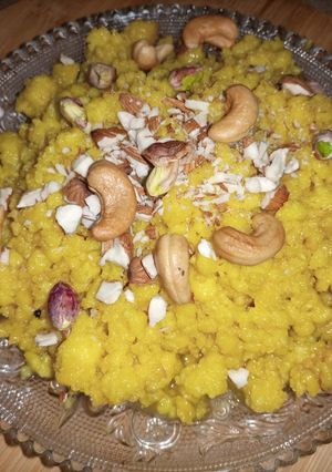 A picture of Egg Halwa.