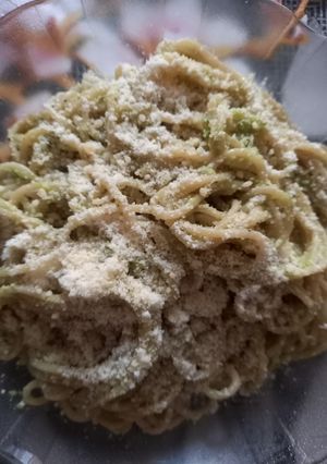 Una foto de Spaghetti con Salsa de Palta (Cocina Fácil Parte V)