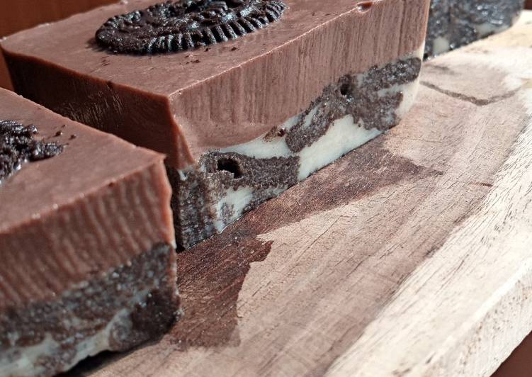 Puding oreo chocolatos