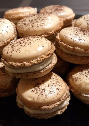 Macaron kávés krémmel recept fotója