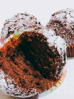 Una foto de Magdalenas con pepitas de chocolate