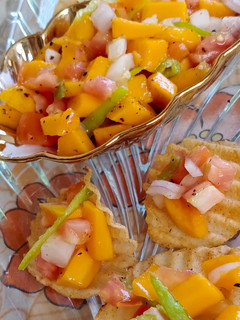 A picture of Mango salsa.