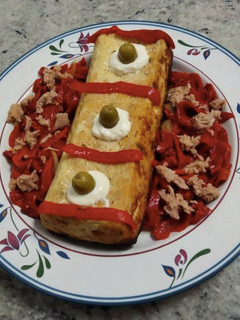 Una foto de Pastel de merluza y atún