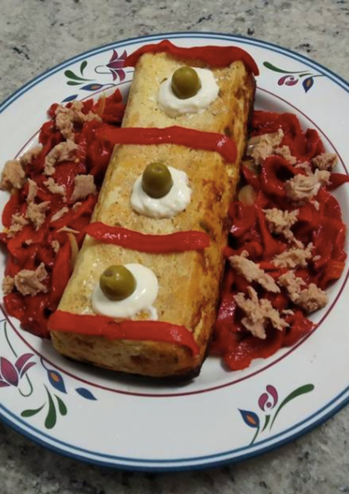 Una foto de Pastel de merluza y atún