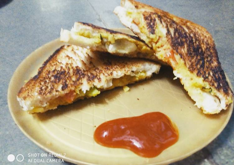 Steps to Prepare Any-night-of-the-week Potato Sandwich