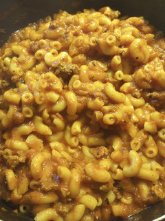 A picture of Onepot Burger-Bacon Pasta.