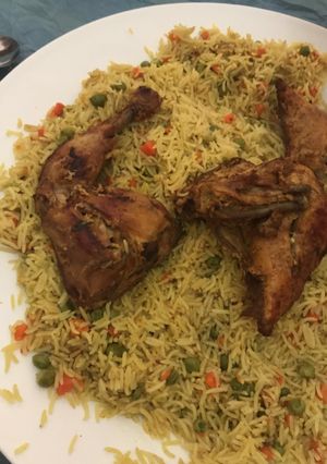 صورة لوصفة رز أوزي مع الدجاج