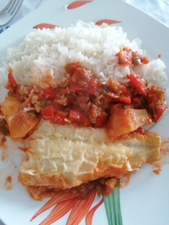 Una foto de 6. Bacalao con tomate y pimientos en Cecofry 4D Turbo