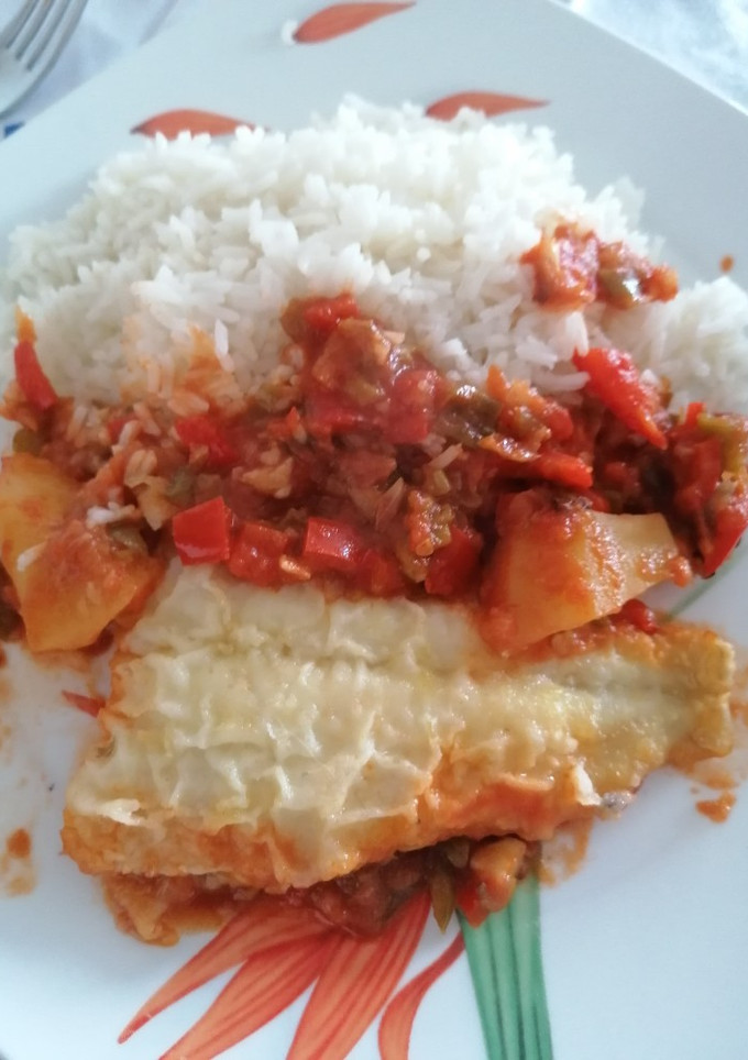 Una foto de 6. Bacalao con tomate y pimientos en Cecofry 4D Turbo