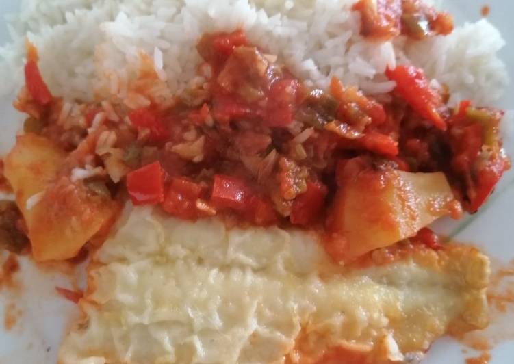 6.Bacalao con tomate y pimientos en Cecofry 4D Turbo