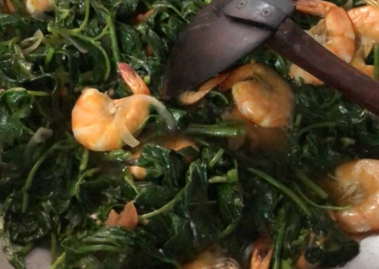 Resep Oseng kangkung udang saus tiram yang Sempurna