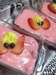 صورة لوصفة تحلية بذوق فراولة🍓