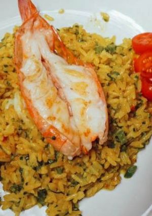 Foto de Arroz de Açafrão com Bimis