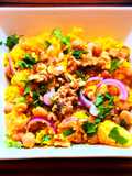 Ensalada templada de cuscús con naranja y garbanzos