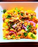 Ensalada templada de cuscús con naranja y garbanzos