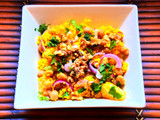 Ensalada templada de cuscús con naranja y garbanzos