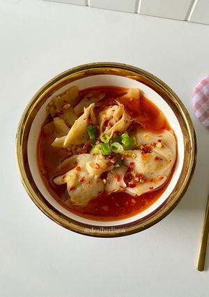 Foto resep Pangsit Ayam Kuah Pedas