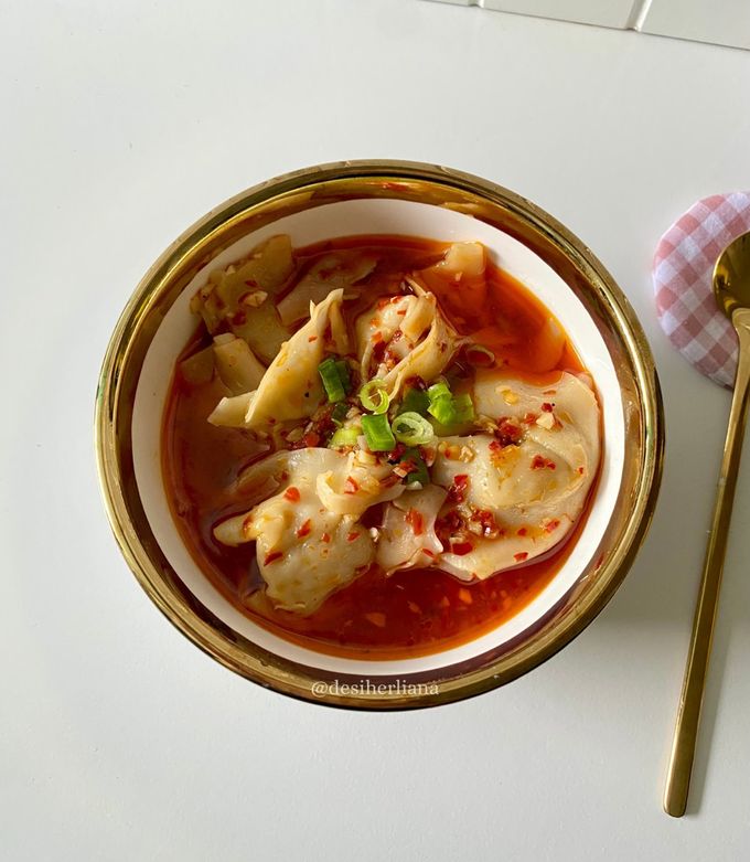 Foto resep Pangsit Ayam Kuah Pedas