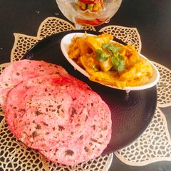 Millet PARATHA For Kids Bajra BEETROOT PARATHA /ROTI A picture of Millet PARATHA For Kids Bajra BEETROOT PARATHA /ROTI.