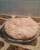 Tarta rustíca con dulce de batata