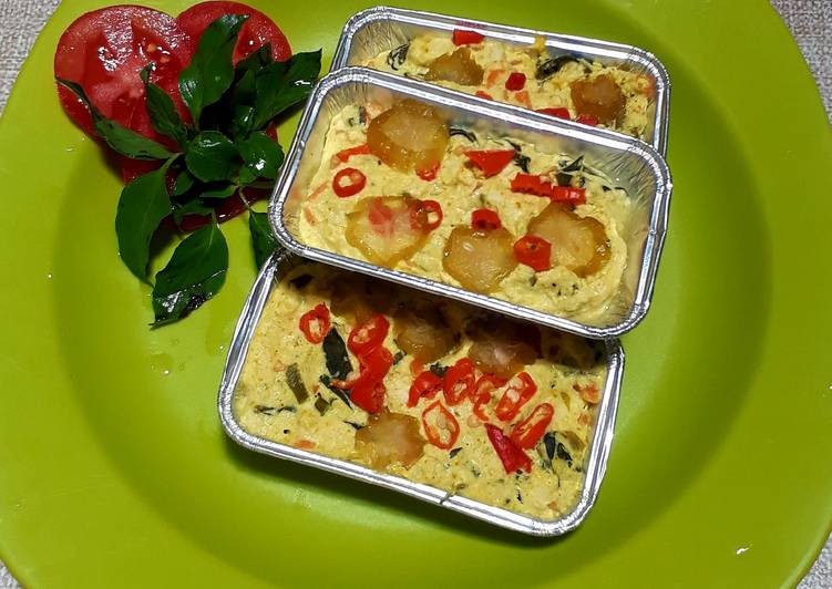 Cara Membuat Pepes Tahu tanpa daun yang Renyah