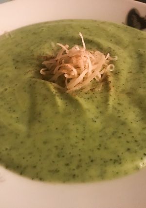 Una foto de Crema de calabacín