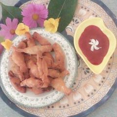 A picture of Tandoori chicken toffees.