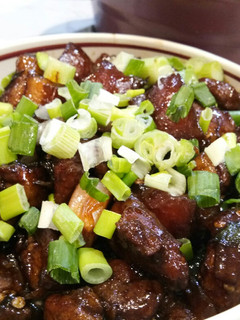 A picture of Pork Belly in Dark Sauce.