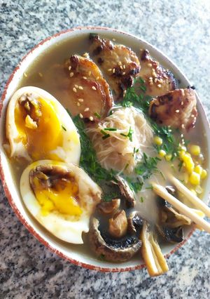 Una foto de Ramen miso de cerdo