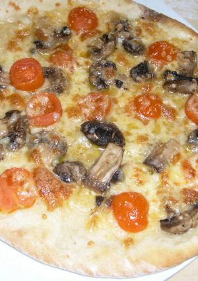 Una foto de Pizza a la boscaiola