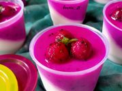 Gambar puding buah naga