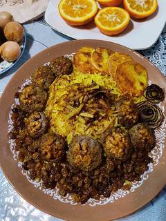 عکسی از دستور کباب تابه ای گردویی تویسرکان