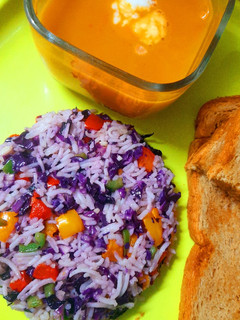 A picture of Garlicky Red Cabbage Rice.