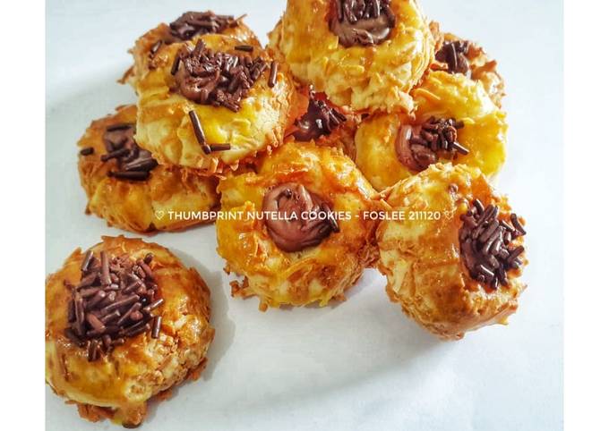 Bagaimana Membuat Thumbprint Nutella Cookies, Bikin Ngiler