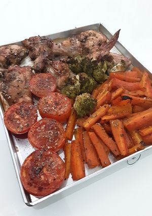 Foto resep Healthy Roasted Chicken & Vegetables